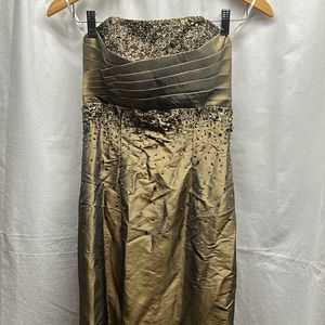 Sparkle Green gown beading 2